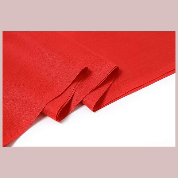Large Soft Cashmere Silky Solid Shawl Wrap Scarf for Women-Red - Picture 5 of 6
